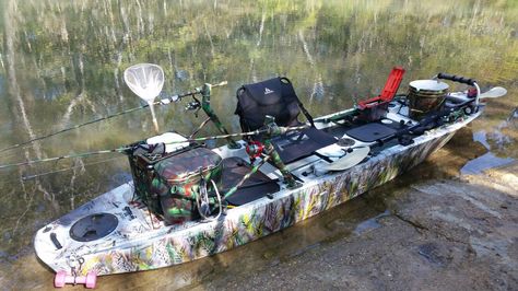 Kayak Mods, Pelican Kayak, Kayak Fishing Setup, Kayak Fishing Diy, Kayak Fishing Tips, Kayak Fishing Accessories, Angler Kayak, Trout Fishing Tips, Kayak Fishing Gear