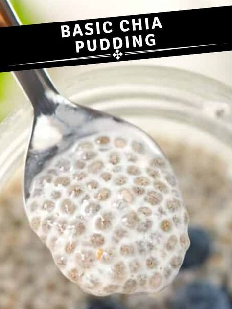 Basic Chia Pudding Recipe, Single Serving Chia Pudding, Chia Pudding With Milk, Chia Pudding Ratio, Chia Pudding Almond Milk, Chia Seed Pudding Almond Milk, Recipe With Almond Milk, Chia Seed Diet, Chai Pudding