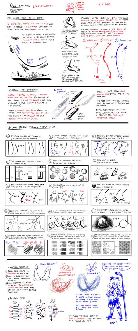 line art tutorial Extreme Perspective, Dynamic Lines, Manga Tutorial, Drawing Exercises, Basic Drawing, Helpful Things, Art Help, Guided Drawing, Art Instructions