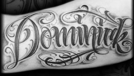 Forearm Name Tattoos, Last Name Tattoos, Tattoo Calligraphy, Letters Tattoo, Names Tattoos For Men, Chicano Lettering, Cursive Tattoos, Cool Arm Tattoos, Writing Tattoos