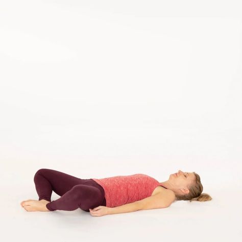 Reclined Butterfly Pose - Ekhart Yoga Butterfly Pose Yoga, Upward Facing Dog Pose, Dolphin Pose, Cow Face Pose, Dancers Pose, Butterfly Pose, Fish Pose, Bow Pose, Cow Pose