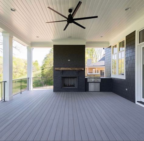 Patio Remodel, Covered Patio Design, Screened Porch Designs, Outdoor Living Space Design, Outdoor Fireplace Patio, Patio Deck Designs, Outdoor Remodel, House Backyard, Deck Designs Backyard