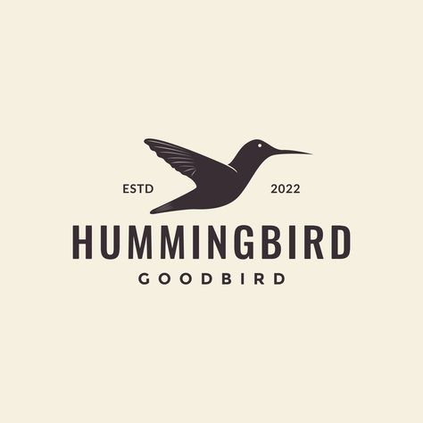 isolated simple hipster flying hummingbird logo design vector graphic symbol icon illustration creative idea Hummingbird Logo, Flying Hummingbird, Illustration Creative, Creative Idea, Heart Tree, Logo Banners, Cityscape Photos, Nature Backgrounds, Heart With Arrow