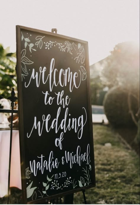 Wedding Chalkboard Welcome Sign, Welcome To Our Wedding Chalkboard Sign, Wedding Chalk Board, Wedding Chalkboard Ideas, Wedding Signage Chalkboard, Chalkboard Art Wedding, Chalkboard Wedding Signs, Wedding Sign Chalkboard, Picture Frame Chalkboard