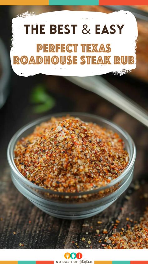 Perfect Texas Roadhouse Steak Rub Roast Beef Rub Recipe, Texas Rub Recipe, Steak Dry Rub Recipe, Grilled Steak Seasoning, Sizzle Steak, Dry Rub For Steak, Steak Rub Recipe, Best Spaghetti Recipe, Texas Roadhouse Steak