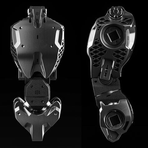 Vitaly Bulgarov on Instagram: “2nd robot torso for the upcoming 3D KitBash set! 2 more to go!  #moi3d #octanerender #robot #conceptdesign #cad” Android Reference, Robot Torso, Vitaly Bulgarov, Robot Ideas, Transformers Oc, Future Robots, Robot Concept, Cyberpunk Aesthetic, Liquid Metal