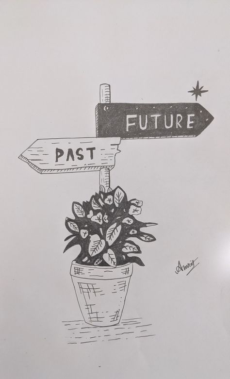 Past is known and is there in the past, future is uncertain and unknown. #past #future Past Present Future Illustration, Future Drawing Ideas, Past Present Future Art, Past Life Reading, Future Drawing, Visual Summary, Present Drawing, Past Quotes, Book Couples