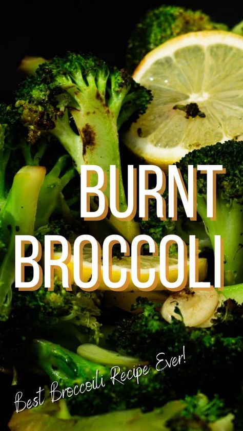 Delicious way to serve broccoli as a side dish - Charred Broccoli with Lemon and Garlic is my favorite way to eat broccoli. There's something about the slightly charred and burnt broccoli, that's cooked to be tender yet still bouncy and vibrantly green with the hit of Garlic, Lemon and a little chili that is utterly addictive. Easy vegan and plant-based recipe that is great as a side for dinner or lunch. Burnt Broccoli, Side Dishes For Parties, Dishes For Parties, Side For Dinner, Broccoli With Garlic, Charred Broccoli, Party Side Dishes, Warm Salad, Broccoli Recipe