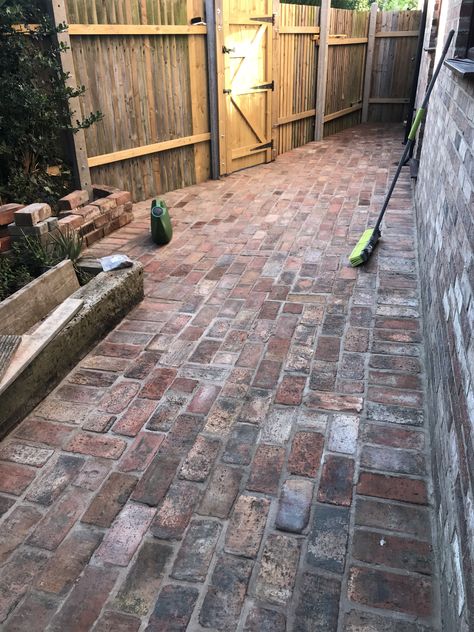 Brick Entrance, Reclaimed Brick Patio, Desert Backyard, Outdoor Cooking Area, Brick Patio, Vintage Patio, Brick Path, Brick Walkway, Brick Garden