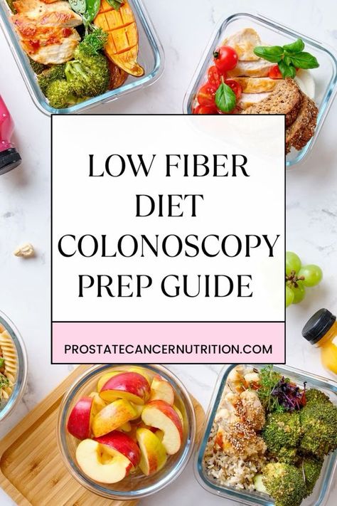 Preparing for a colonoscopy? Dive into our essential guide to navigating a low-fiber diet with ease! From tasty meal ideas to helpful tips, discover how to make the prep process as smooth as possible. Click to ensure a successful and stress-free colonoscopy experience. #ColonoscopyPrep #LowFiberDiet #DigestiveHealth #healthylivingtips Fiber Free Diet, Colectomy Diet Recipes, Low Fiber Low Residue Recipes, Low Fiber Diet For Colon Prep, Low Residue Diet Recipes Meals, Low Fiber Meals For Colon Prep, Colonoscopies Prep Diet, Colonoscopies Prep Food, Low Fiber Meals