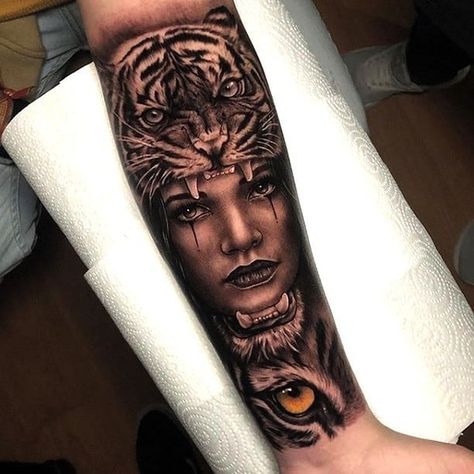 Indian Style Tattoos, Native Indian Tattoos, Portrait Tattoo Sleeve, Headdress Tattoo, Family Tattoos For Men, Tiger Tattoo Sleeve, Lion Tattoo Sleeves, Native Tattoos, Rose Tattoos For Men