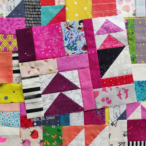 164 Likes, 6 Comments - Felie (@london_and_granger) on Instagram: “My scrap vortex quilt is growing, and becoming an intense game of Tetris. I still have so many to…” London, On Instagram, Instagram