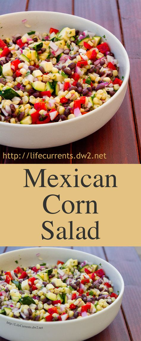 Mexican Corn Salad is a great healthy side dish or even a dip to serve with chips! Perfect for any party or gathering Mexican Corn Salad, Mexican Side Dishes, Diy Easy Recipes, Healthy Side Dish, Mexican Corn, Taco Bar, Healthy Side, Corn Salad, Macaroni Salad