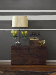 Horizontal Stripes on Walls, 15 Modern Interior Decorating and Painting Ideas Horizontal Stripes On Wall, Popular Interior Paint Colors, Stripe Wall, Striped Walls, Modern Interior Decor, Wall Paint Designs, Remodel Bedroom, Horizontal Stripes, Room Paint