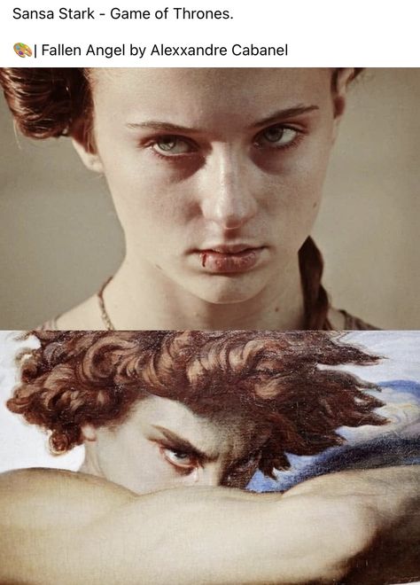 Sansa Stark Poster, House Stark Aesthetic, Game Of Thrones Icons, Fallen Angel By Alexandre Cabanel, Game Of Thrones Sansa Stark, Stark Aesthetic, Alexandre Cabanel, Joffrey Baratheon, Game Of Thrones 3