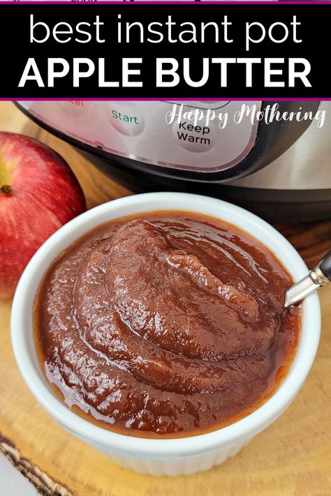 This easy apple butter recipe is easy to make in the Instant Pot and it’s full of delicious fall flavors. Easy Apple Butter Recipe, Instant Pot Apple Butter, Apple Brown Sugar, Homemade Gluten Free Bread, Slow Cooker Apple Butter, Maple Recipes, Apple Butter Recipe, Homemade Apple Butter, Cooked Apples