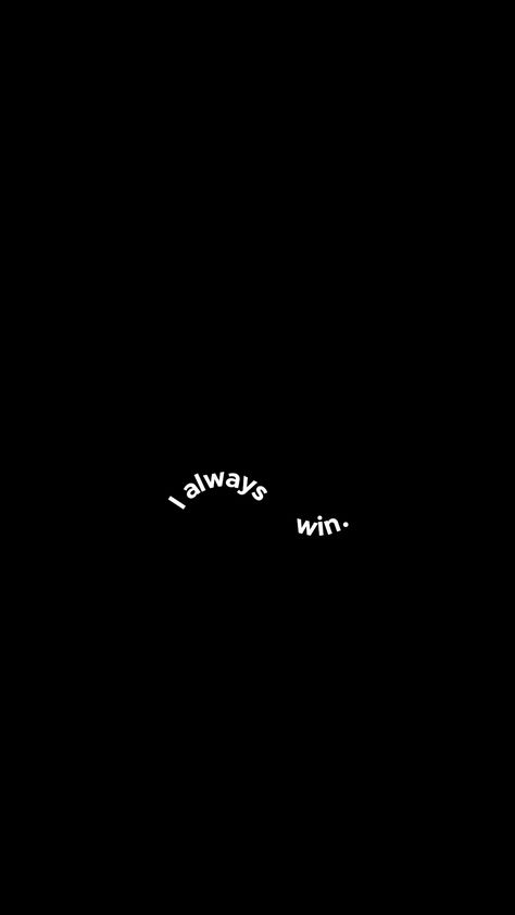 Black Quotes Wallpaper, Winner Mindset, Im So Lucky, Minimalist Quotes, Black Quotes, Lucky Girl, I Win, Black Wallpaper, Wallpaper Quotes