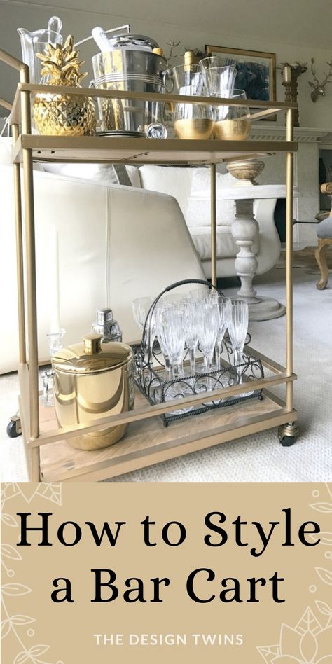 Bar cart styling combines function, decor Computer Nook, Cart Ideas, Bar Cart Styling, Blogger Inspiration, Spring Decor Diy, Family Decor, Affordable Decor, Entertaining Ideas, Paint Colours