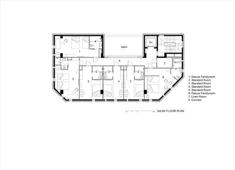 Gallery of BomBom Boutique Hotel / Architecture Studio YEIN - 36 Boutique Hotel Architecture, Hotel Lobby Floor Plan, Lobby Floor Plan, Boutique Hotel Lobby, Korean City, Modern Brick House, Layout Portfolio, Hotel Design Architecture, Hotel Floor Plan