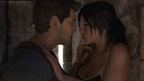 Lara meets Nathan 2 by https://www.deviantart.com/hydrafxx on @DeviantArt Lara Croft And Nathan Drake, Nathan Drake Fanart, Lara Croft Fanart, Tomioka Fanart, Tomb Raider Art, Shadow Of The Tomb Raider, Tomb Raider Game, 30th Birthday Funny, Tomb Raider Lara Croft