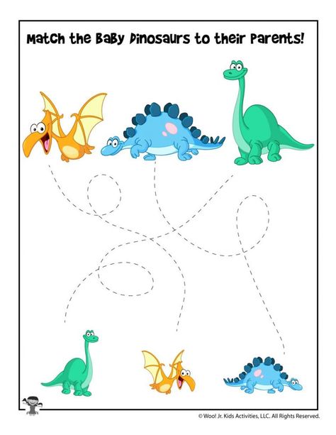 Dinosaur Activity Worksheets for Kids | Woo! Jr. Kids Activities Tracing Dinosaurs, Dinosaur Worksheets, Dinosaur Theme Preschool, Dinosaur Activities Preschool, Dinosaur Projects, Worksheet Preschool, Dinosaurs Preschool, Printable Kindergarten, Dinosaur Activities