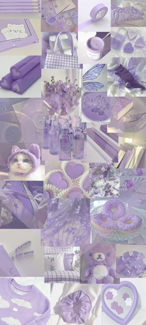 Purple Themes Wallpaper, Lilac Love Aesthetic, Heart Wallpaper Aesthetic Purple, Aesthetic Wallpaper Color Purple, Theme To Soft Purple, Purplecore Aesthetic Wallpaper, Purple Aesthetic Cat Wallpaper, Cute Purple Cat Wallpaper, Purple Lilac Aesthetic Wallpaper