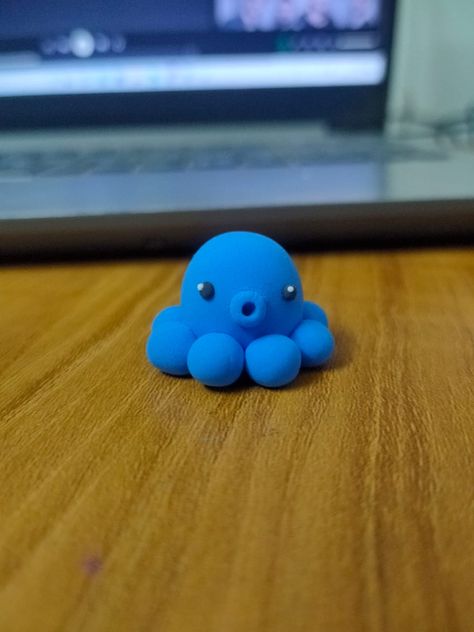 Clay Octopus, Kawaii Clay, Tanah Liat, Fun Easy Crafts, Fun Easy, Clay Art, Clay Crafts, Octopus, Easy Crafts