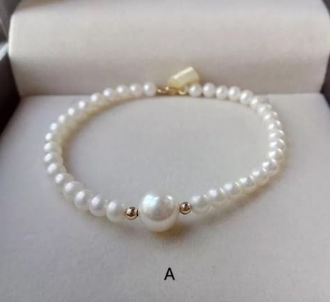 Bracelets Pearl, Bridal Bracelet Pearl, White Pearl Bracelet, Pearl Bracelets, Beads Bracelet Design, Handmade Jewelry Tutorials, Pearl Jewelry Necklace, Freshwater Pearl Bracelet, Homemade Jewelry