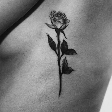 Rose Tattoo Between Breast, Tattoo Between Breast, Under Side, Ankle Tattoos, Black Rose Tattoos, Line Art Tattoos, Art Tattoos, Ankle Tattoo, Rose Tattoos