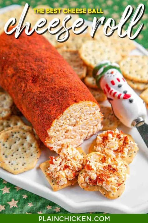 The Best Cheese Ball, Best Cheese Ball, Cheese Log Recipes, Cheese Logs, Cheese Roll Recipe, Garlic Mayonnaise, Thanksgiving Appetizers Easy, Homemade Ham, Cheese Ball Recipe