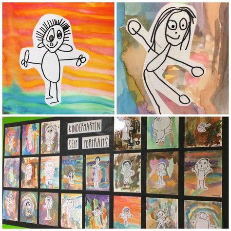 Kindergarten Self Portraits, Art Lesson Plan, Self Portrait Drawing, Kindergarten Art Lessons, Self Portrait Art, Kindergarten Art Projects, Art Projects For Teens, Toddler Art Projects, Self Portraits