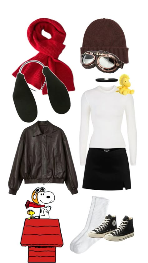 Halloween Costume items to be a pilot snoopy Costumes Ideas For Groups, Snoopy Costume Diy, Snoopy Diy, Easy Disney Costumes, Decades Dance, Snoopy Costume, Carnaval Outfits, Disney Costumes Diy, Costume Party Ideas