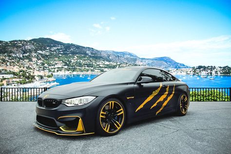 BMW M4 Monster gold wrap | Szécsi Gergő | Flickr Car Paint Jobs, Quotes Car, Custom Cars Paint, Car Wrapping, Car Wrap Design, Car Quotes, Drifting Cars, Car Wraps, Gold Wrap