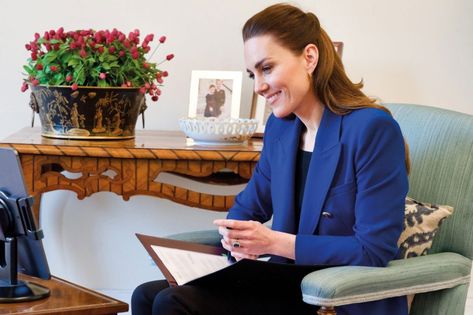 KATE Middleton has interviewed a Ugnadan midwife to help raise the profile of nursing. The Duchess of Cambridge spoke with Harriet Nayiga, the founder of Community Transformation – a charity which aims to bridge the gap between midwives and Ugandan communities. Kensington Palace released a picture of the Duchess on a videocall with Harriet, with […] Kate Middleton Interview, Zara Jacket, Kensington Palace, Zara Blazer, Catherine Middleton, William Kate, Duchess Catherine, William And Kate, Duchess Kate