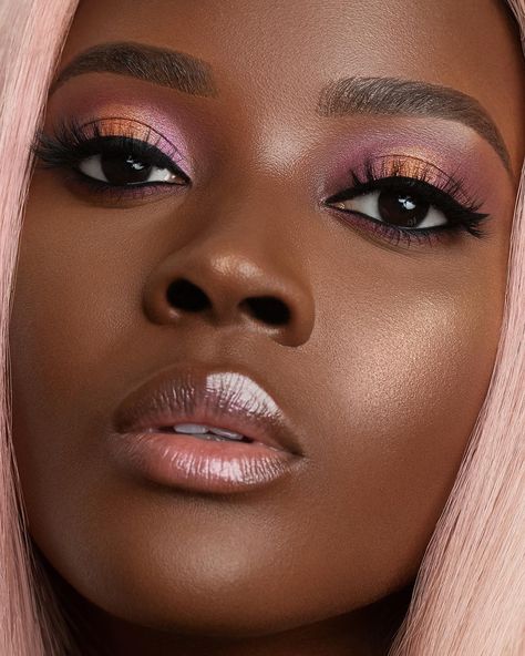 Audrey Aesthetic, Bright Makeup, Makeup For Black Skin, Makeup Samples, Dark Skin Beauty, Black Women Makeup, Black Makeup, Make Up Looks, Dark Skin Makeup