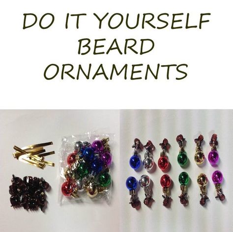 Beard Baubles, Glitter Beards, Beard Ornaments, Diy Beard, Beard Art, Bauble Ornaments, Color Kit, Ornament Kit, Diy Crafts To Do