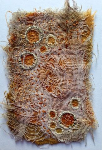 Landscape Textiles, Art Fibres Textiles, Rust Dyed Fabric, Crazy Embroidery, Rust Dye, Textile Collage, Sculpture Textile, Textiles Sketchbook, A Level Textiles