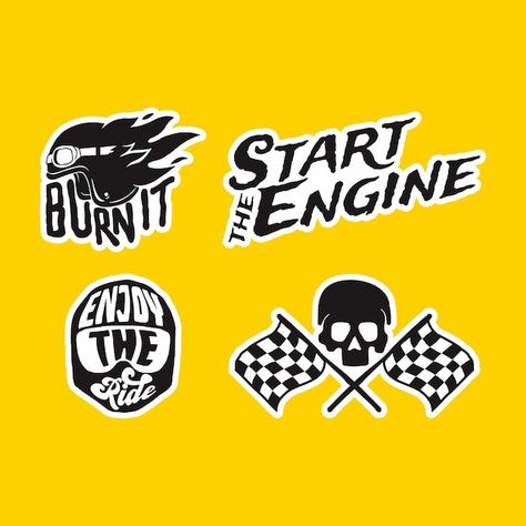 Motorcycle Logo Design Ideas, Motorcycle Branding, Motorcycle Club Logo, Moto Stickers, Tattoo Bike, Safety Campaign, Motorcycles Logo Design, Type Layout, Skull Motorcycle