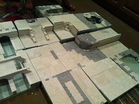 The Lost and the Very Damned: Modular town tiles Gaming Table Ideas, Castle Diorama, Mordheim Terrain, Modular Terrain, Diarama Ideas, Rpg Table, Hirst Arts, Space Hulk, Ar Game