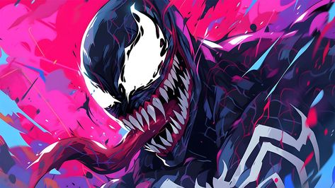 Marvel Venom Pink Desktop Wallpaper 4K - Free HD Download Venom Wallpaper Desktop, Venom Pc Wallpaper, Desktop Wallpaper 4k, Venom Wallpaper, Pink Desktop, 90s Wallpaper Hip Hop, Symbiotes Marvel, Venom Art, Pc Wallpapers