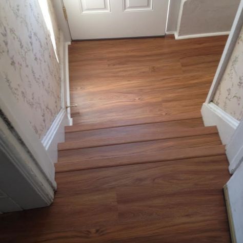 Coretec LVT- Unsure which color (possibly Dakota Walnut) Remodeling Ideas, House Stuff, First Home, Hardwood Floors, Walnut, Stairs, Flooring, Google Search, Living Room