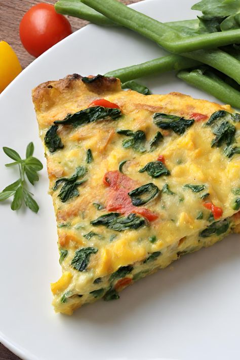 Veggie Omelette or Frittata Vegetable Frittata, Veggie Omelette, Better Diet, Cooking For A Crowd, Balanced Meals, Vegetarian Paleo, Lazy Sunday, Sweet Onion, Sunday Brunch