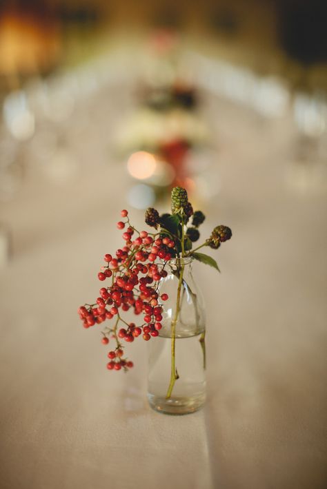 Brunch Tablescape, Berry Wedding, Single Flowers, Flowers To Make, Fall Brunch, Jam Jars, Christmas Flower Arrangements, Christmas Tablescape, Celebration Ideas