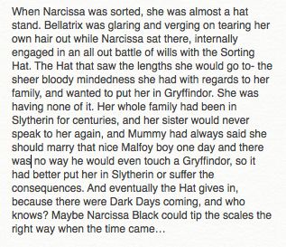 My headcanon on Narcissa, because I think she's pretty great. Lucissa Headcanon, Narcissa Malfoy Headcanon, Bellatrix Headcanons, Black Family Headcanons, Narcissa Malfoy Fanart, Narcissa Black, Harry Potter Script, Harry Potter Words, Headcanon Harry Potter