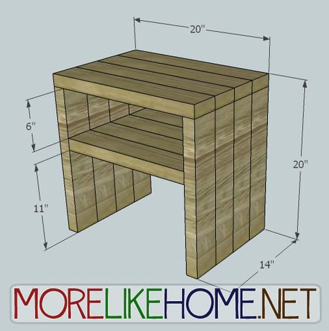 Diy Nightstand, 2x4 Furniture, Diy Holz, 2x4 Furniture Plans, Modern Nightstand, Building Plans, Easy Diy Projects, Furniture Projects, Diy Furniture Plans