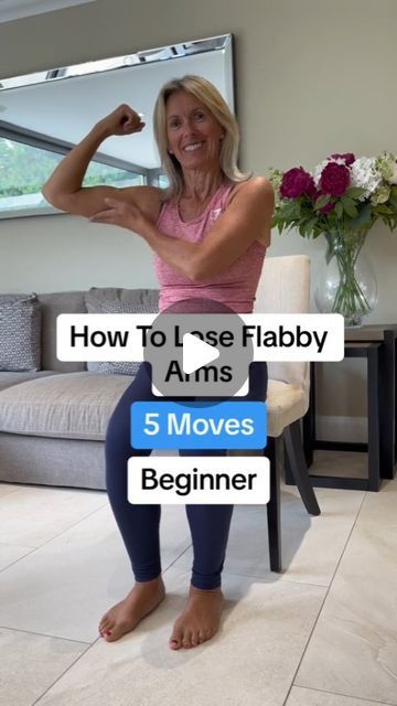 Arm Home Workout, Petra Genco, Flabby Arm Workout, Arm Workout Women, Beautiful Arms, Flabby Arms, Basic Workout, Chair Exercises, Workout Without Gym