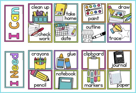 Visual Instructions, About Me Poster, All About Me Poster, Magnet Ideas, Classroom Goals, School Prep, Playbased Learning, Teacher Activities, Class Rules