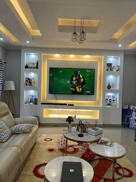 Luxury TV design Pop Design For Tv Wall Unit, Design For Tv Wall, Pop Wall Design, Pop Design For Hall, Down Ceiling Design, House Ceiling, Pop Wall, Pop Ceiling, Wall Tv Unit Design