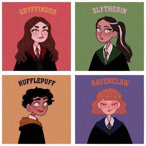 Ravenclaw Gryffindor, Hufflepuff Slytherin, Slytherin Ravenclaw, Fantastic Beasts Movie, Harry Potter Oc, Slytherin And Hufflepuff, Best Friend Quiz, Harry Potter Illustrations, Whole Universe