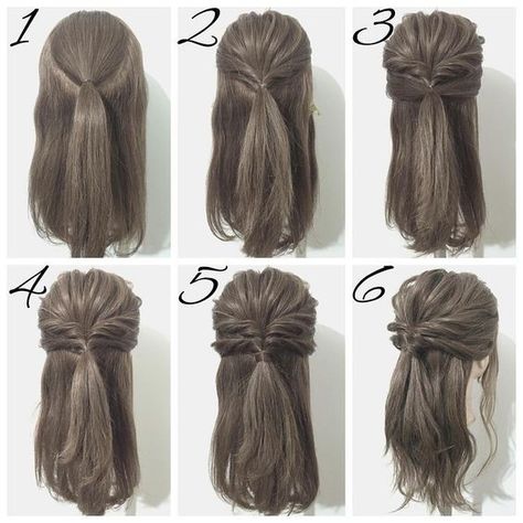 Easy Wedding Hairstyles To Try Yourself At Home | Diy Bridesmaid Hair, Easy Wedding Hairstyles, Easy Wedding Guest Hairstyles, Bridesmaid Diy, Diy Wedding Hair, Easy Wedding, Wedding Hairstyles Tutorial, Guest Hair, Simple Wedding Hairstyles